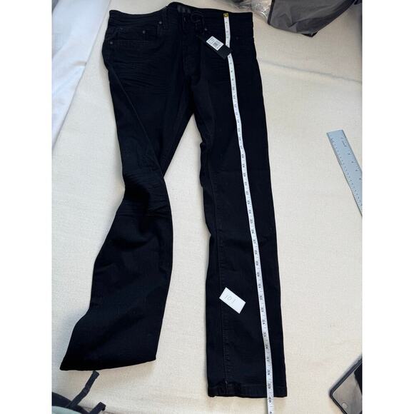 NWT STEVE’S JEANS ALEC Color SLIM FIT STRETCH SU9AABALEF1 32x32 Black - Picture 7 of 8